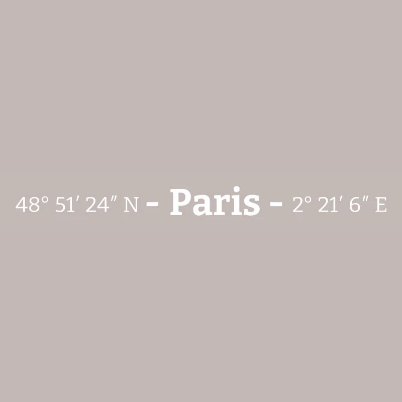 Coordinates Paris