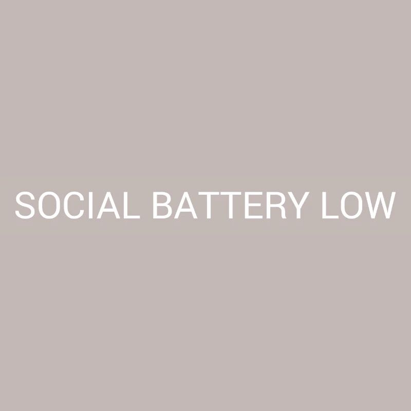 Batterie sociale faible – Conception de texte introvertie