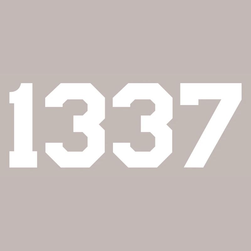 1337 – White Text Design