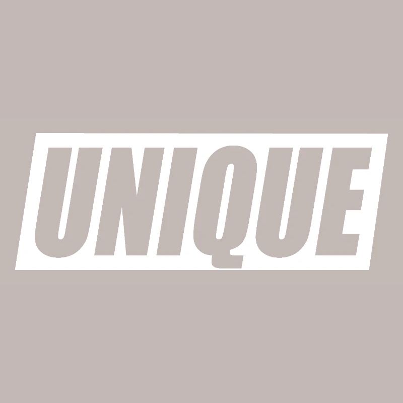 Unique Einzigartig Unikat Selbstwert Einzig Artig