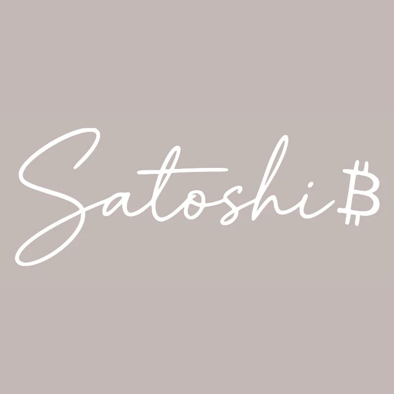 Satoshi Lettering Bitcoin Symbol Script Crypto