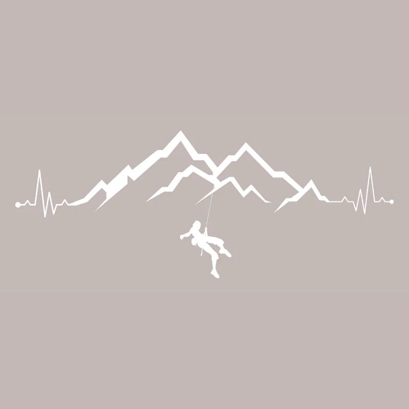 Summit Climber on Mountain Range Pulse