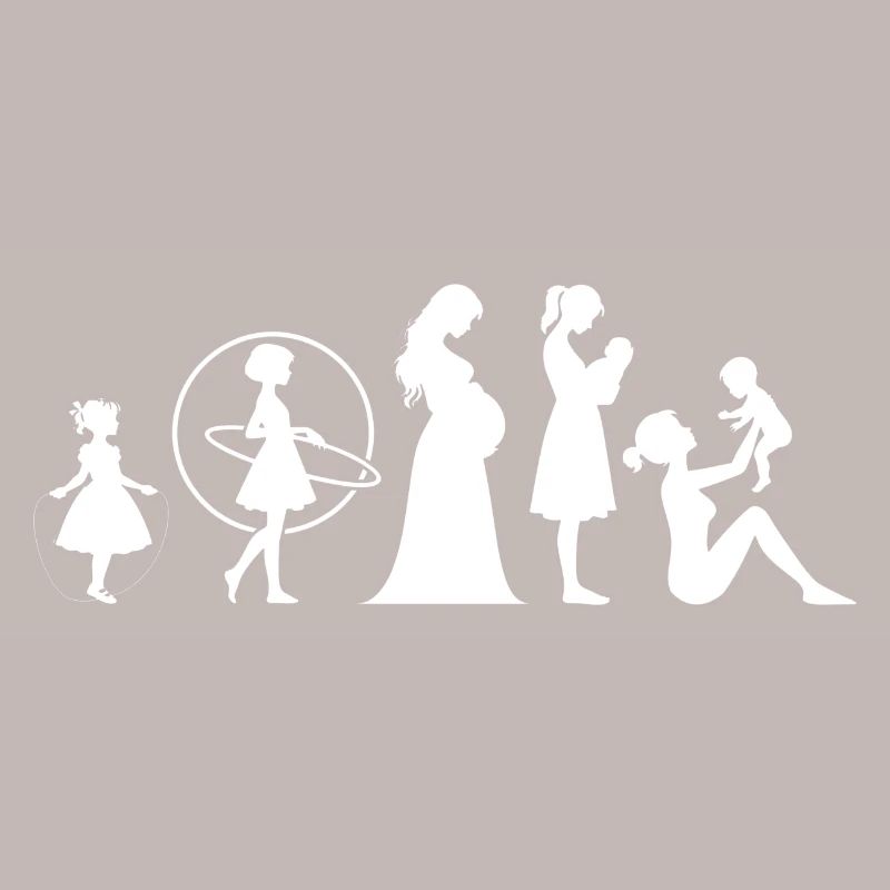 Evolution Mama Muttertag kind Familie