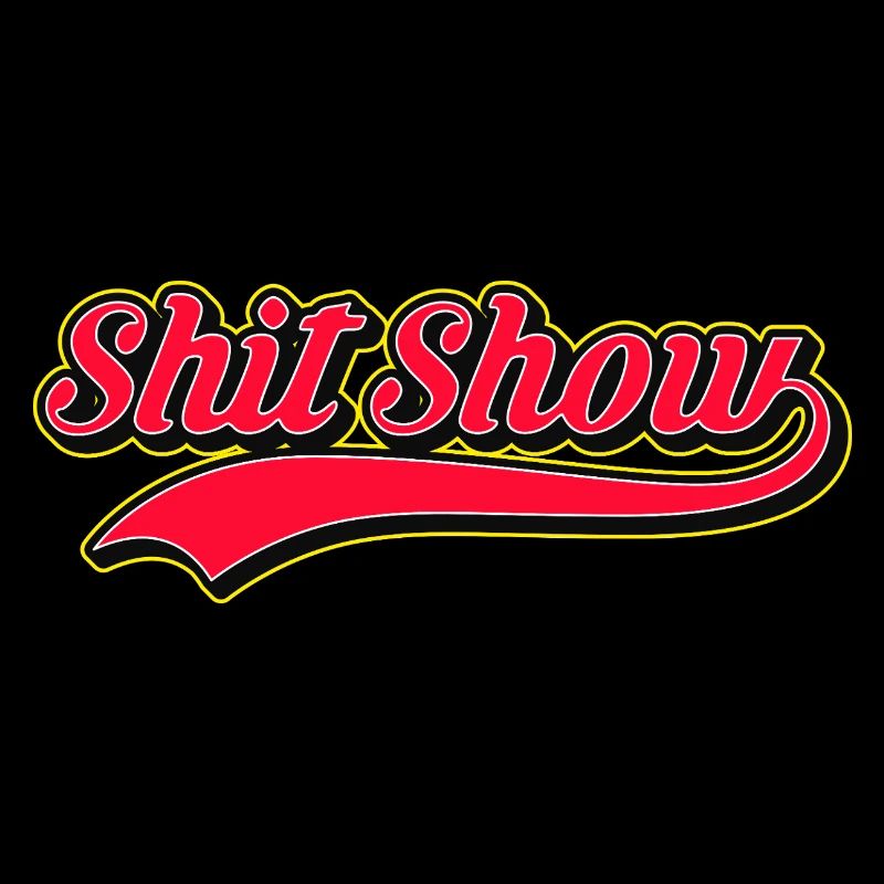 Shit Show Retro-Stil Logo