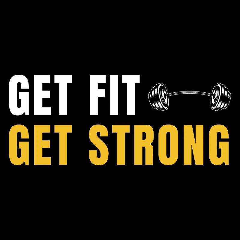 Get Fit Get Strong - Fitnessgeschenk mit Hanteln