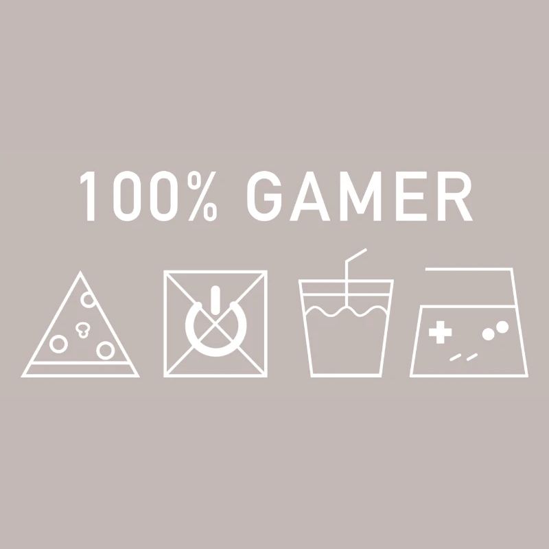100% Gamer (Version Blanche)