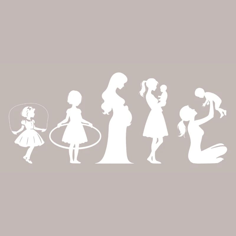 Evolution Mama Muttertag kind Familie