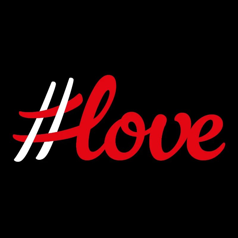 Hashtag Love Liebe Hochzeit coole Quotes Pärchen