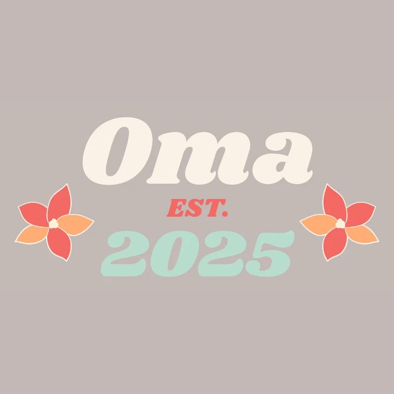 Oma Est 2025 Ich werde Großmutter Retro Style