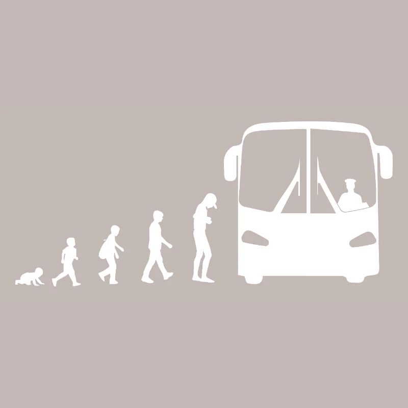 Evolution from baby to bus driver