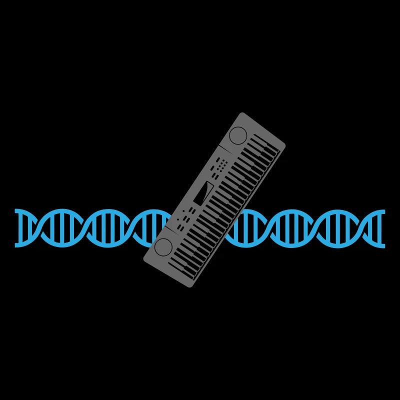 Keyboard Piano Synthesizer DNA | Colors changeable
