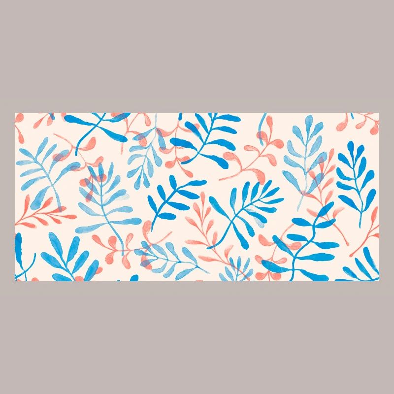 Motif de feuilles à l’aquarelle dans des tons pastel