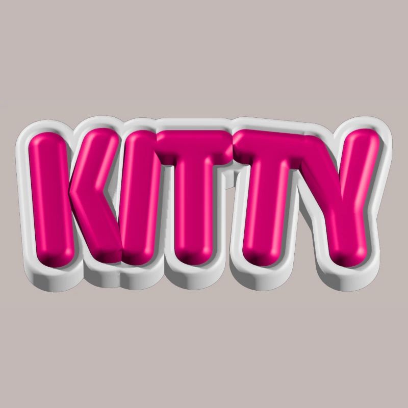 KITTY – 3D typography for cat lovers