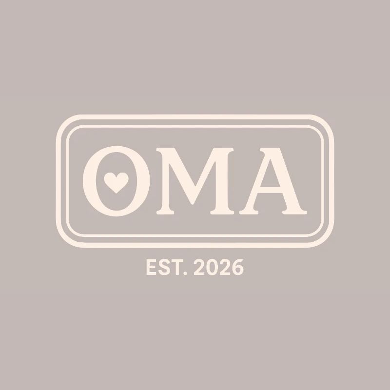 OMA EST. 2026 Stolze Großmutter Ankündigung