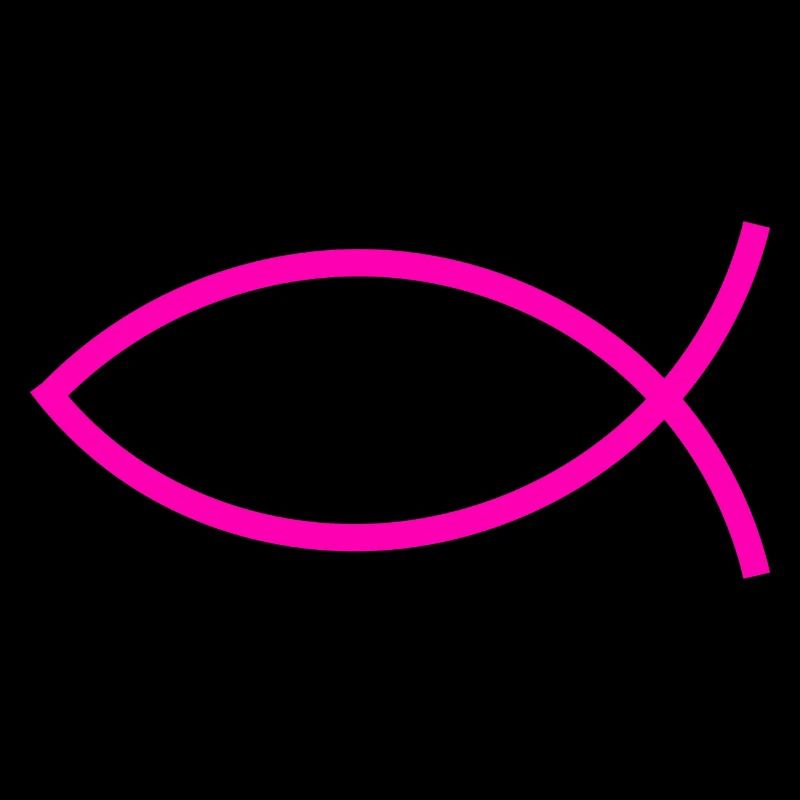 Jesus fish pink ichthys fish fish fish