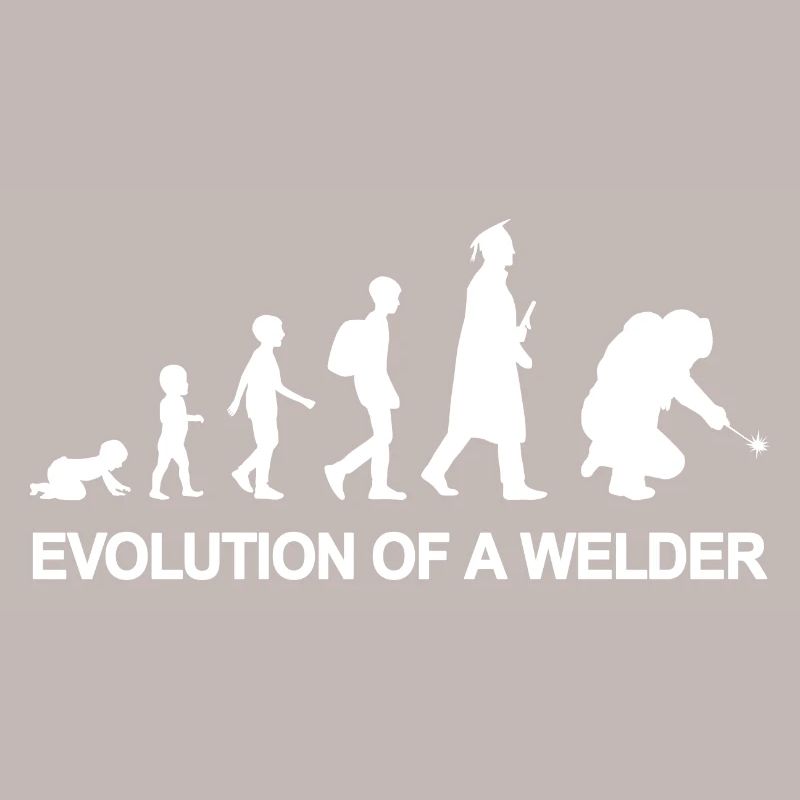 Evolution eines Schweißers