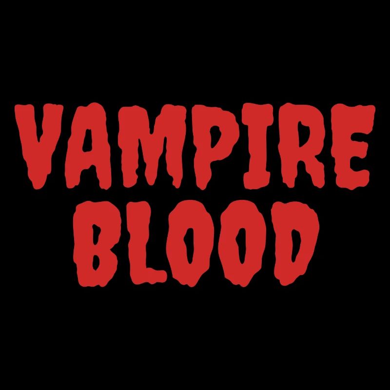 Vampire Blood Horror Typographie Design