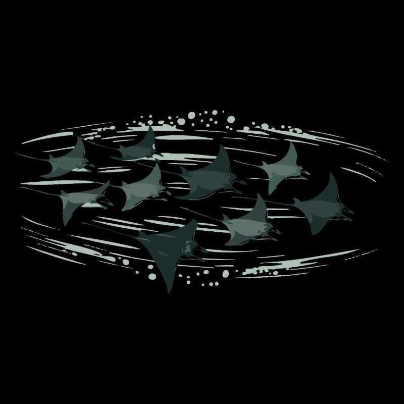 Manta Ray School – Elegant Underwater World