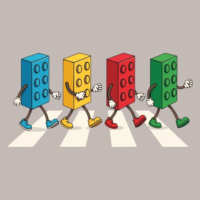 Zebra Made Of Bricks Creative Block Builder