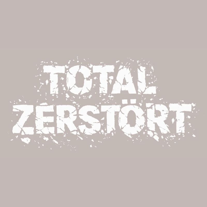 Totalement détruit - Déclaration de conception grunge