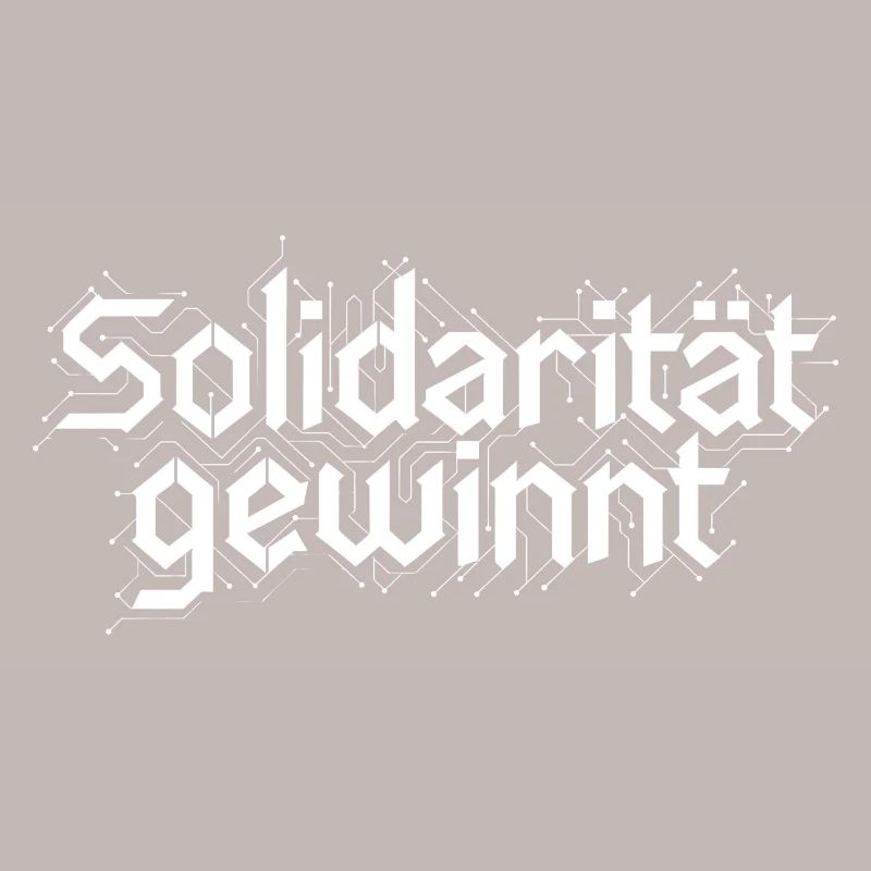 Solidarity Wins Statement Design White