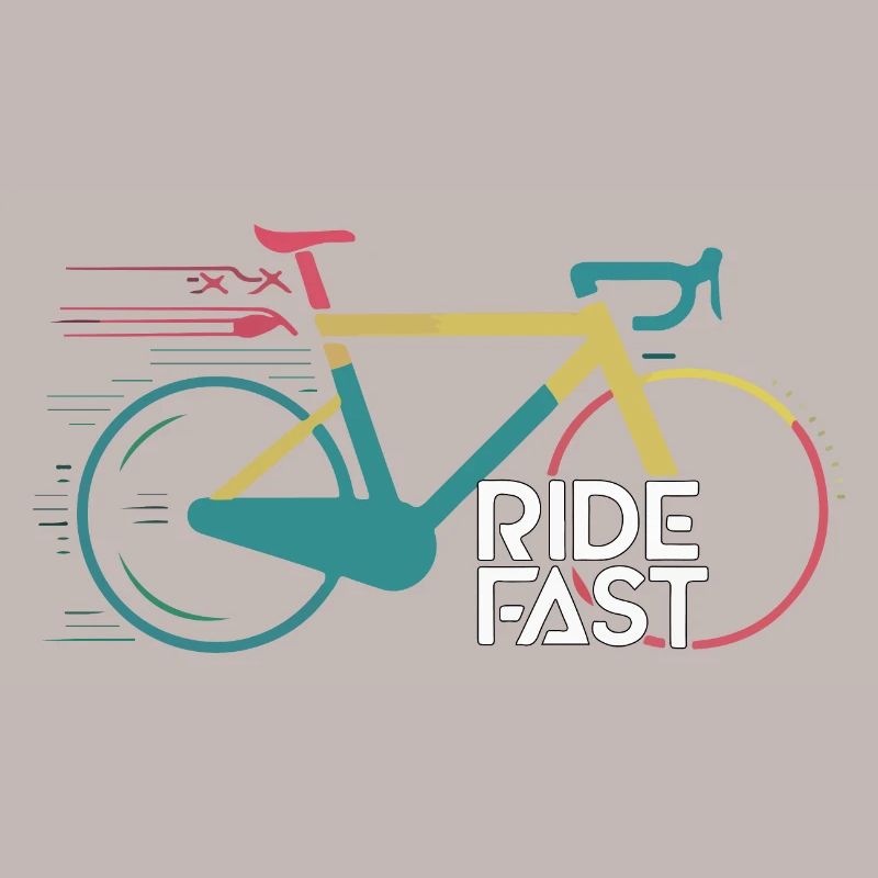 Conception d’impression de vélo de vitesse vive