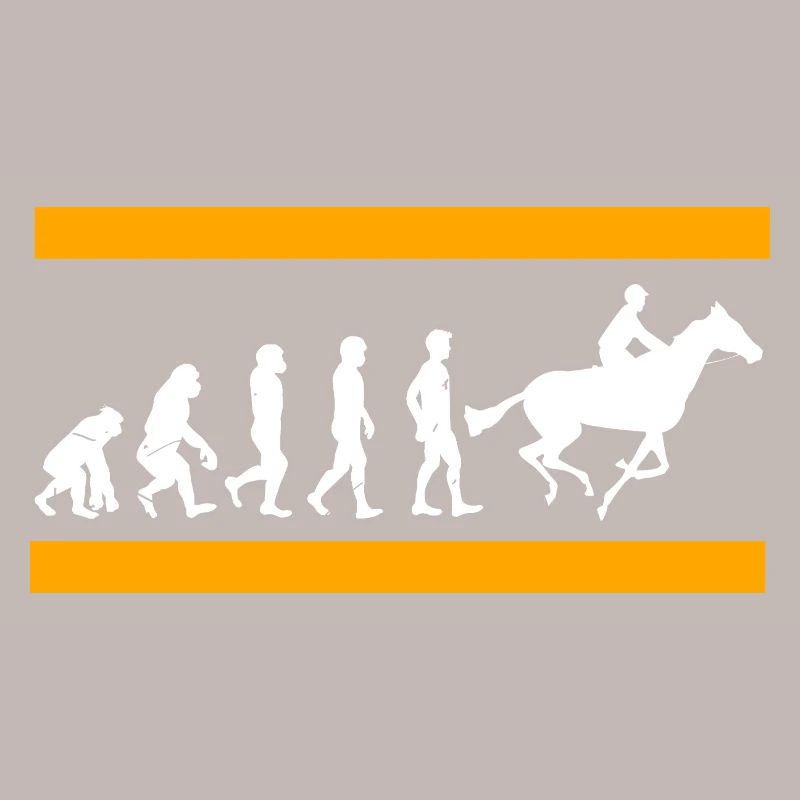 L’évolution humaine se termine dans la gloire des courses de chevaux