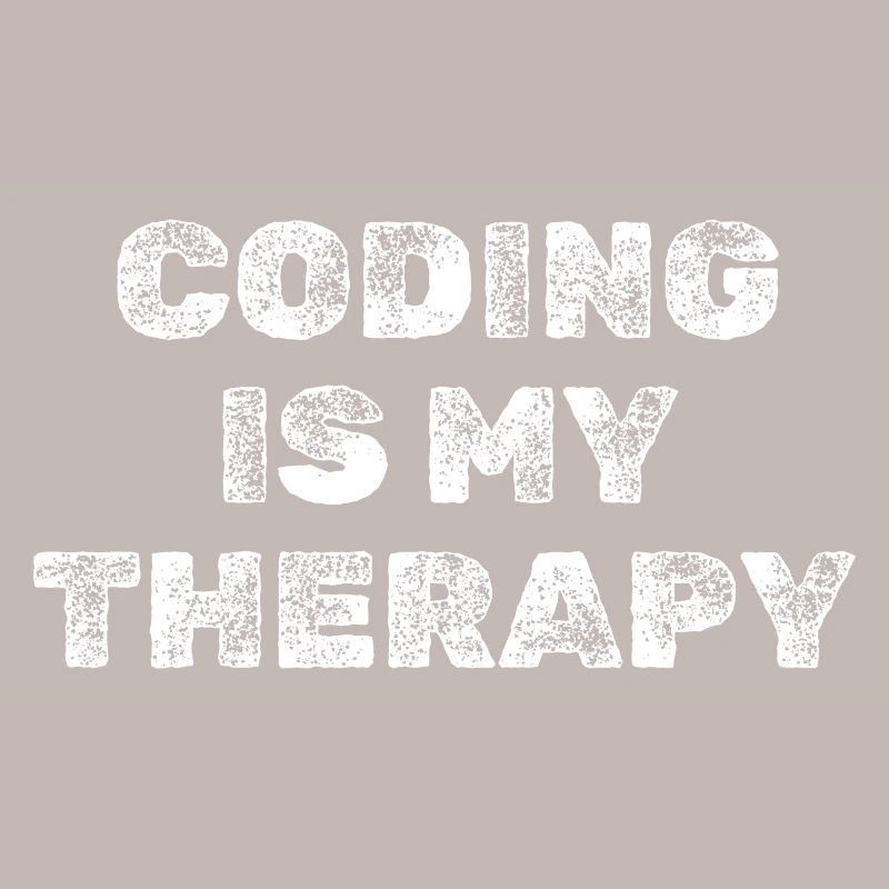 Coding Is My Therapy Programmierer Shirt