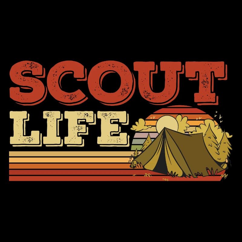 Retro Scout Scouting Life Tent Hobby Camp