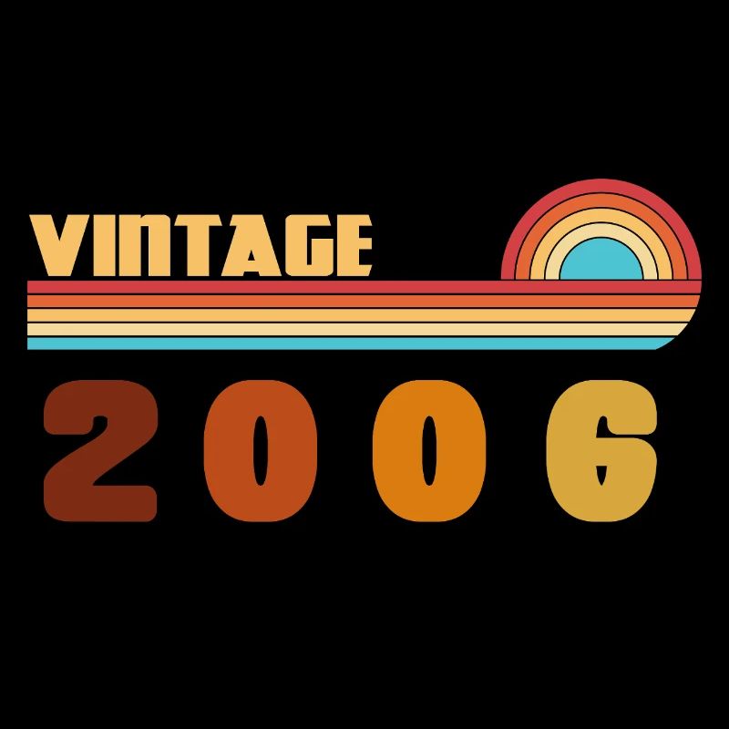 Tee 20 Ans Black Gold Né(e) 2006