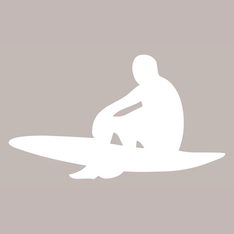 Surfeur avec planche de surf