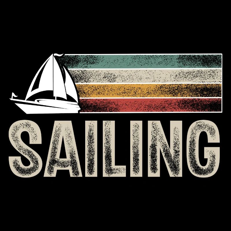 Sailing Sailor Sailboat Retro Vintage