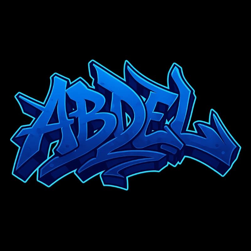 Graffiti Prénom Abdel cadeau idéal imprimable