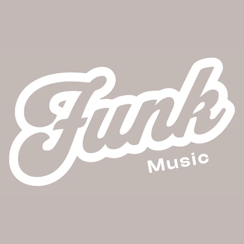 Funk Music Retro Script Logo