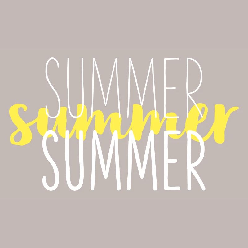 Summer Typo Overlay Yellow Script