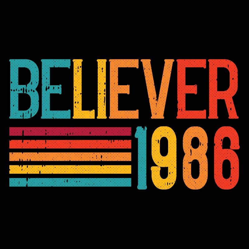 Believe 1986 Rainbow Retro