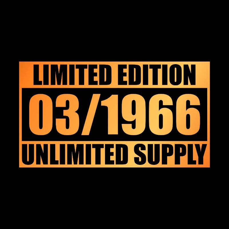 60th Anniversary Limited Edition - ꝏ Supply 03/1966