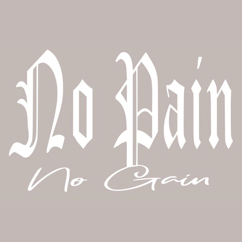 pas de douleur sans tatouage de gain