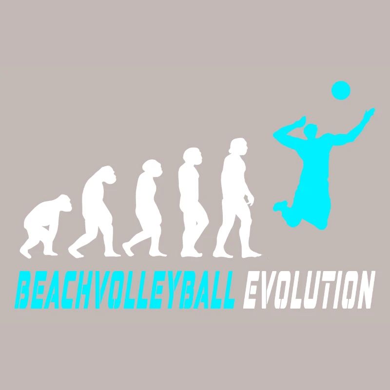 Beach volleyball evolution design / gift idea