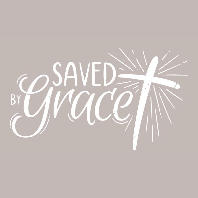 Saved by Grace Lettering