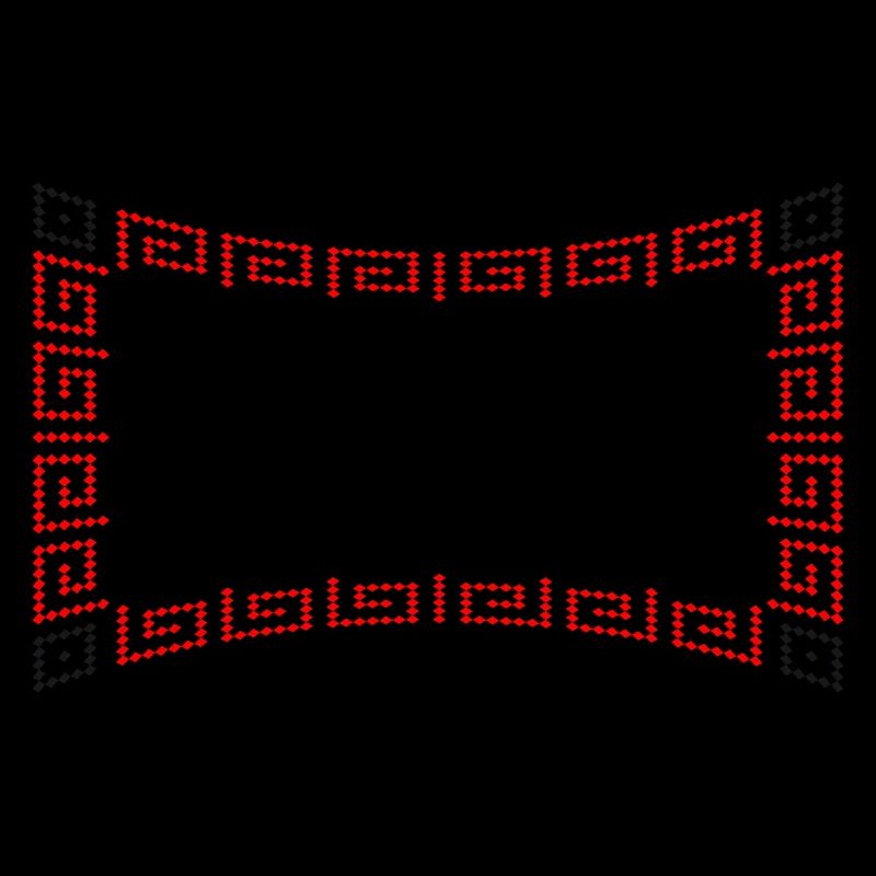 Frame pattern red