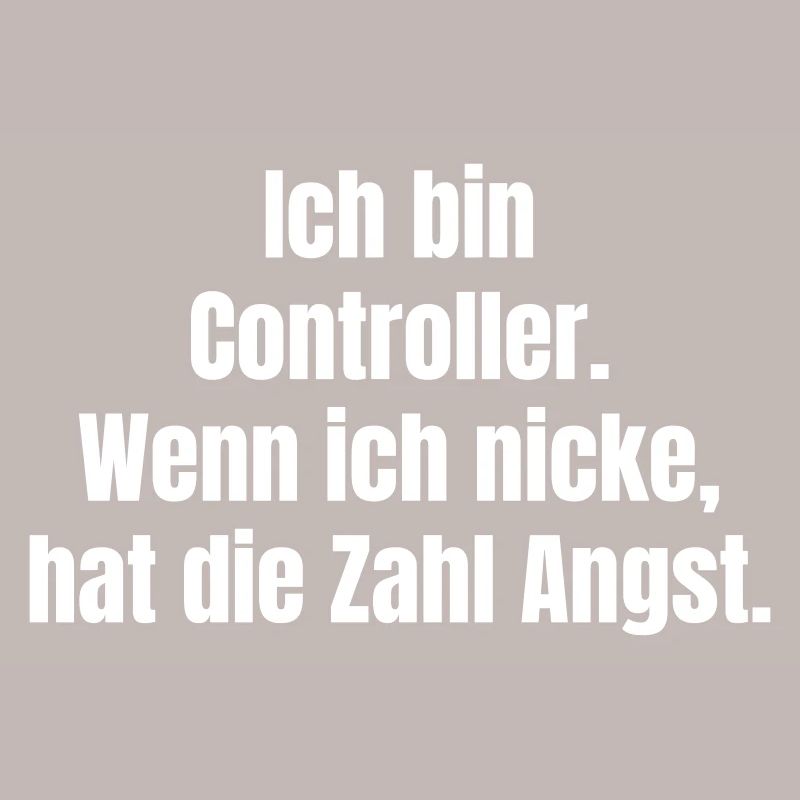 Ich bin Controller – Zahlenangst Spruch