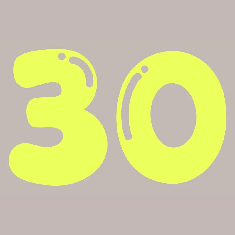 Neon 30 Geburtstag Design