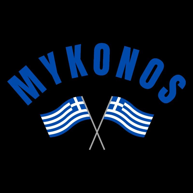 Drapeaux grecs de Mykonos