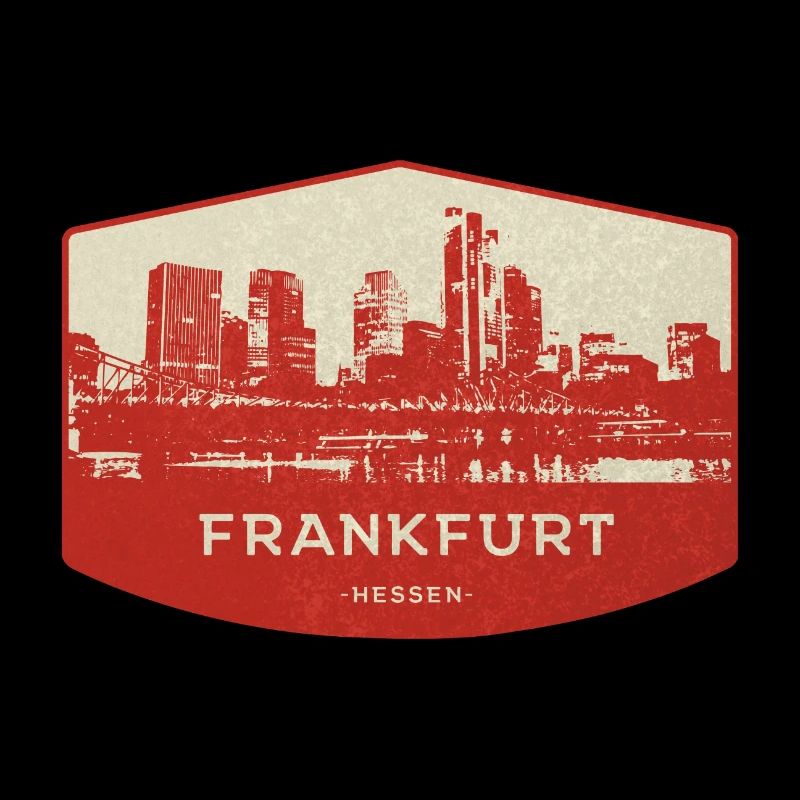Frankfurt Skyline Red Badge