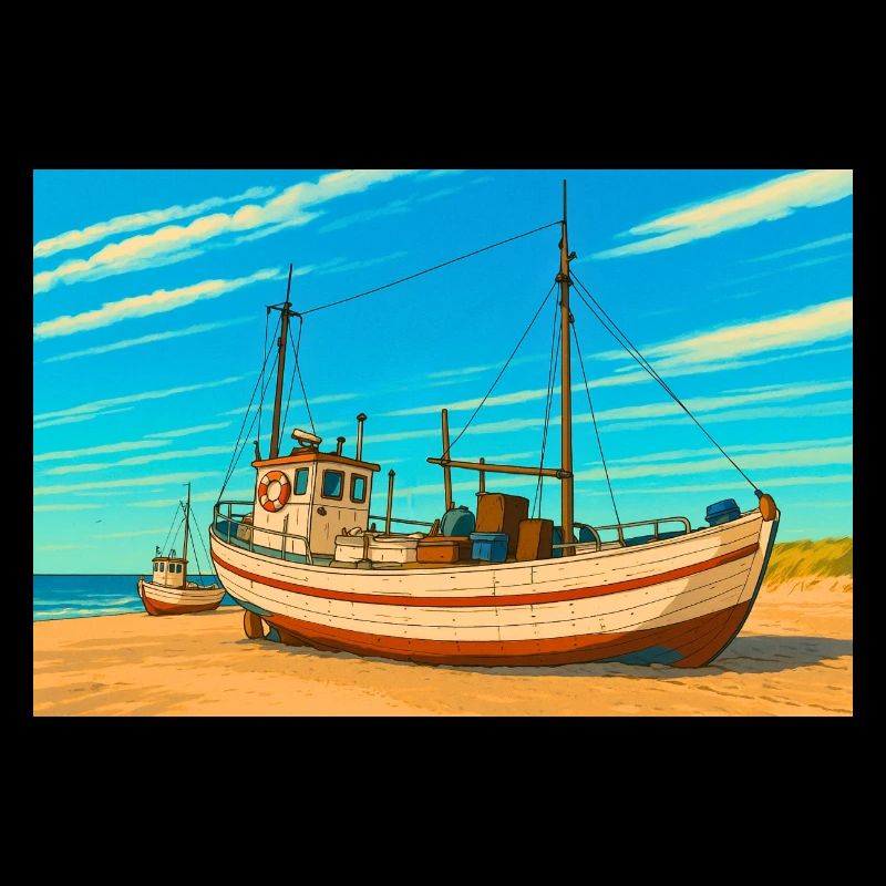 Cutter sur le Sletterstrand au Danemark