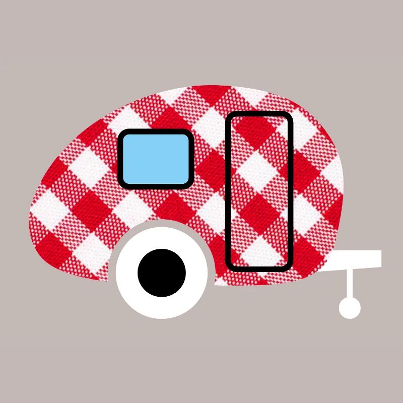 Caravan Caravan Checkered Check Pattern Camping Fan