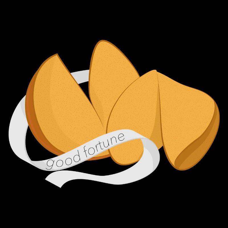 Biscuits de fortune chinois avec bannière pour la chance