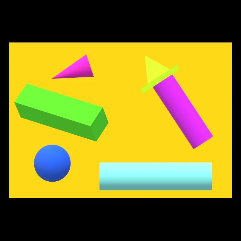 Vibrant Geometric Abstract Print