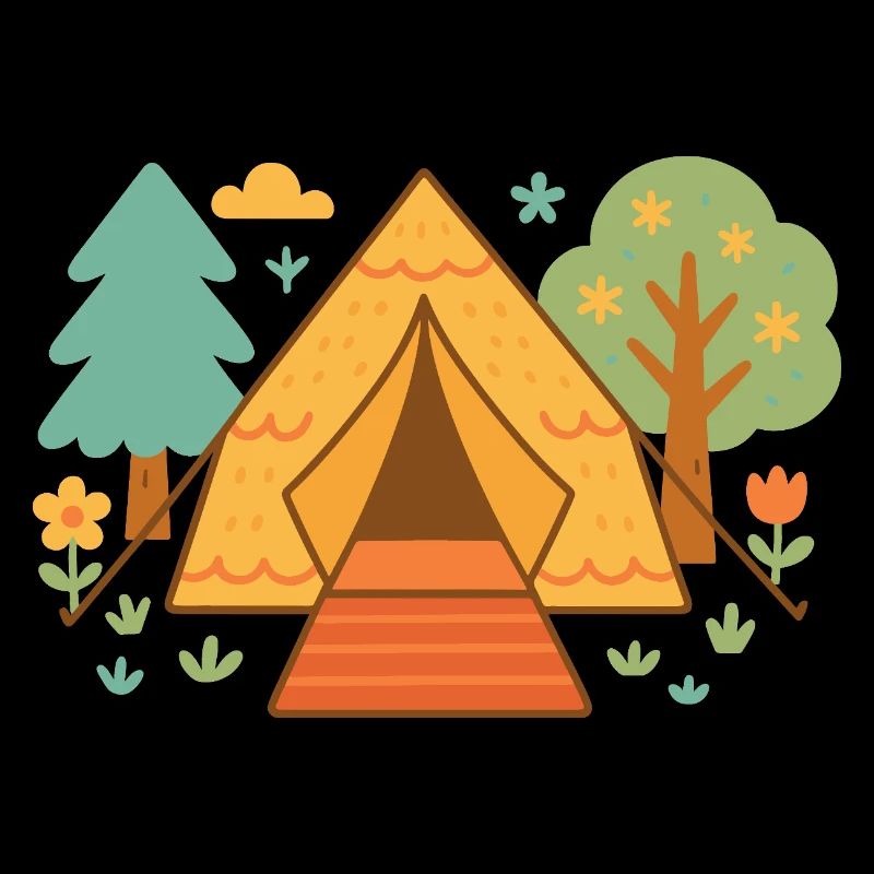 Lustiges Camping-abenteuer Unter Den Sternen